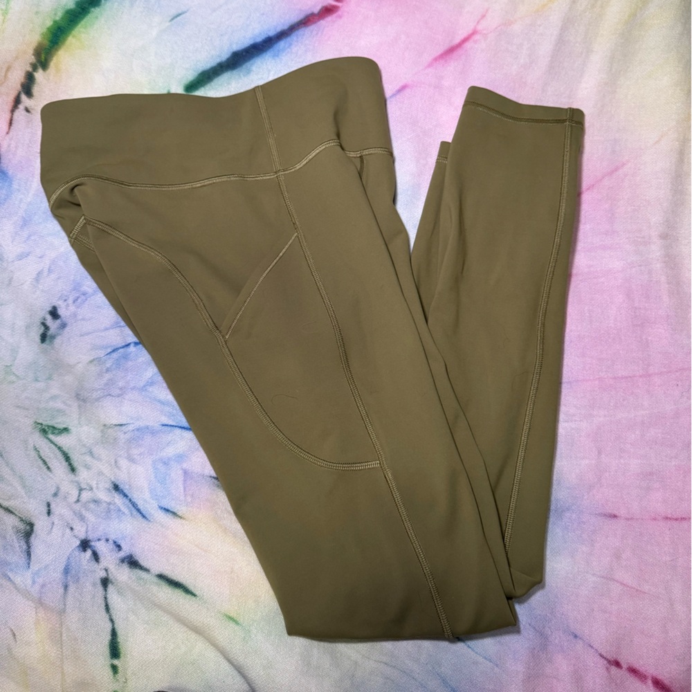 Lululemon Invigorate High-Rise Tight 25" Bronze Green - Picture 4 of 5